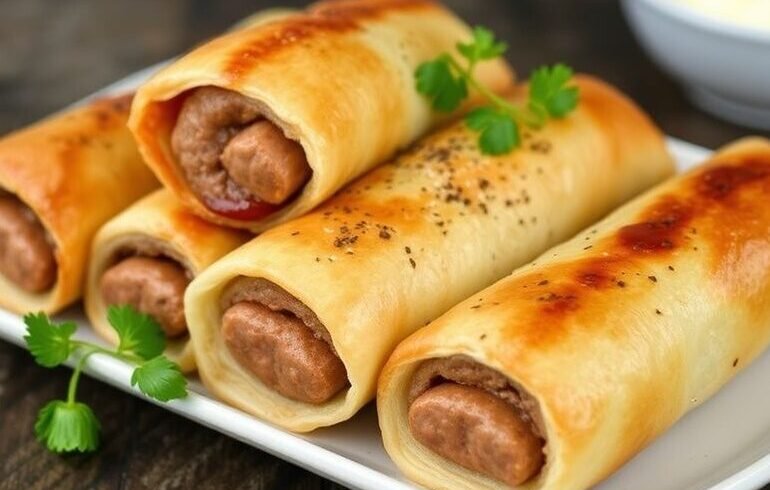 Aussie Sausage Rolls – The Real Deal, Mate 🇦🇺 3 Sausage rolls done the Aussie way